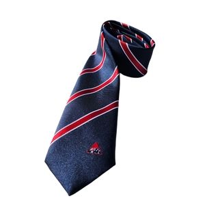 Vintage Austico Australian Red and Blue Preppy Classic Striped Tie